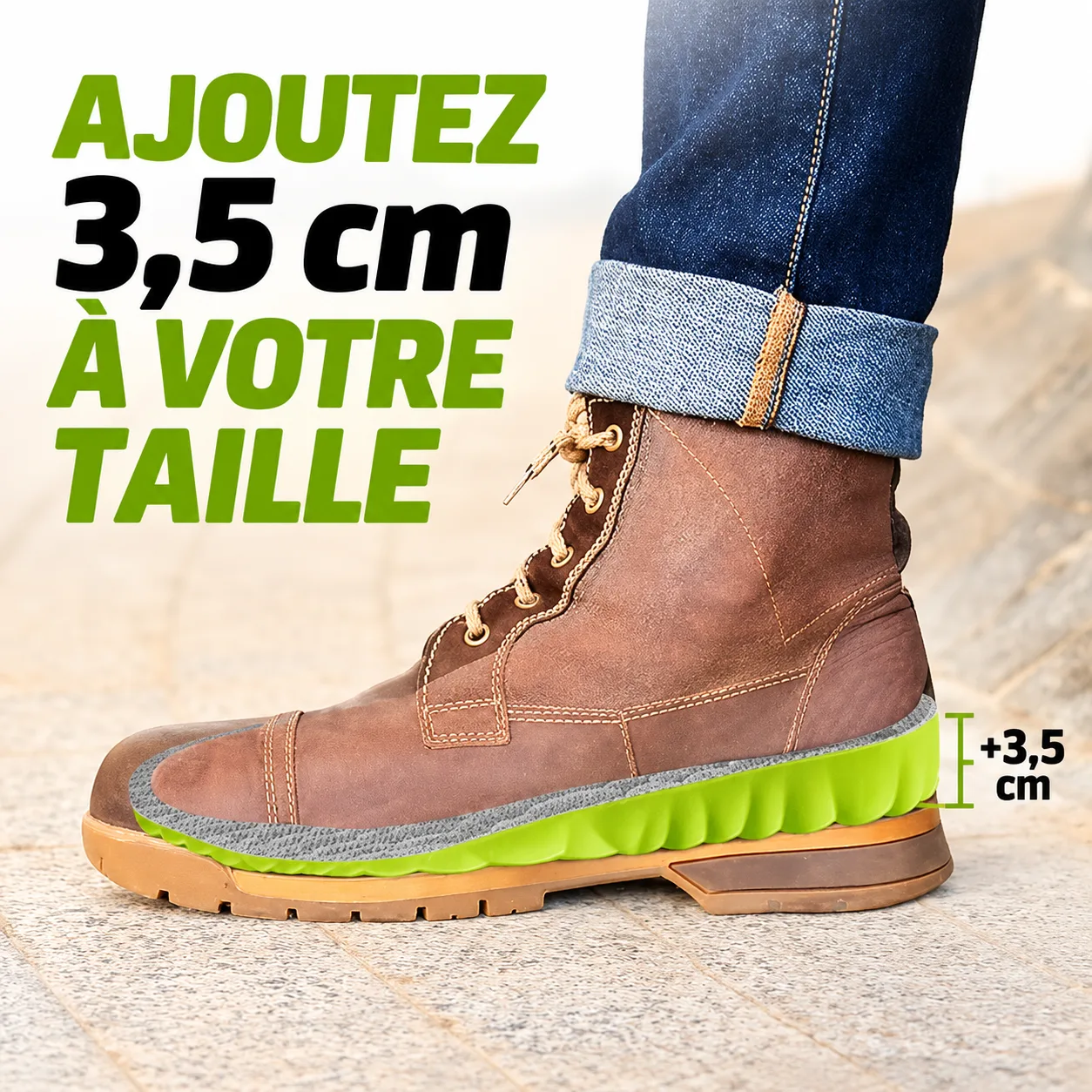 Semelles Confort & Posture +3,5 cm — Plus de soutien à chaque pas 4