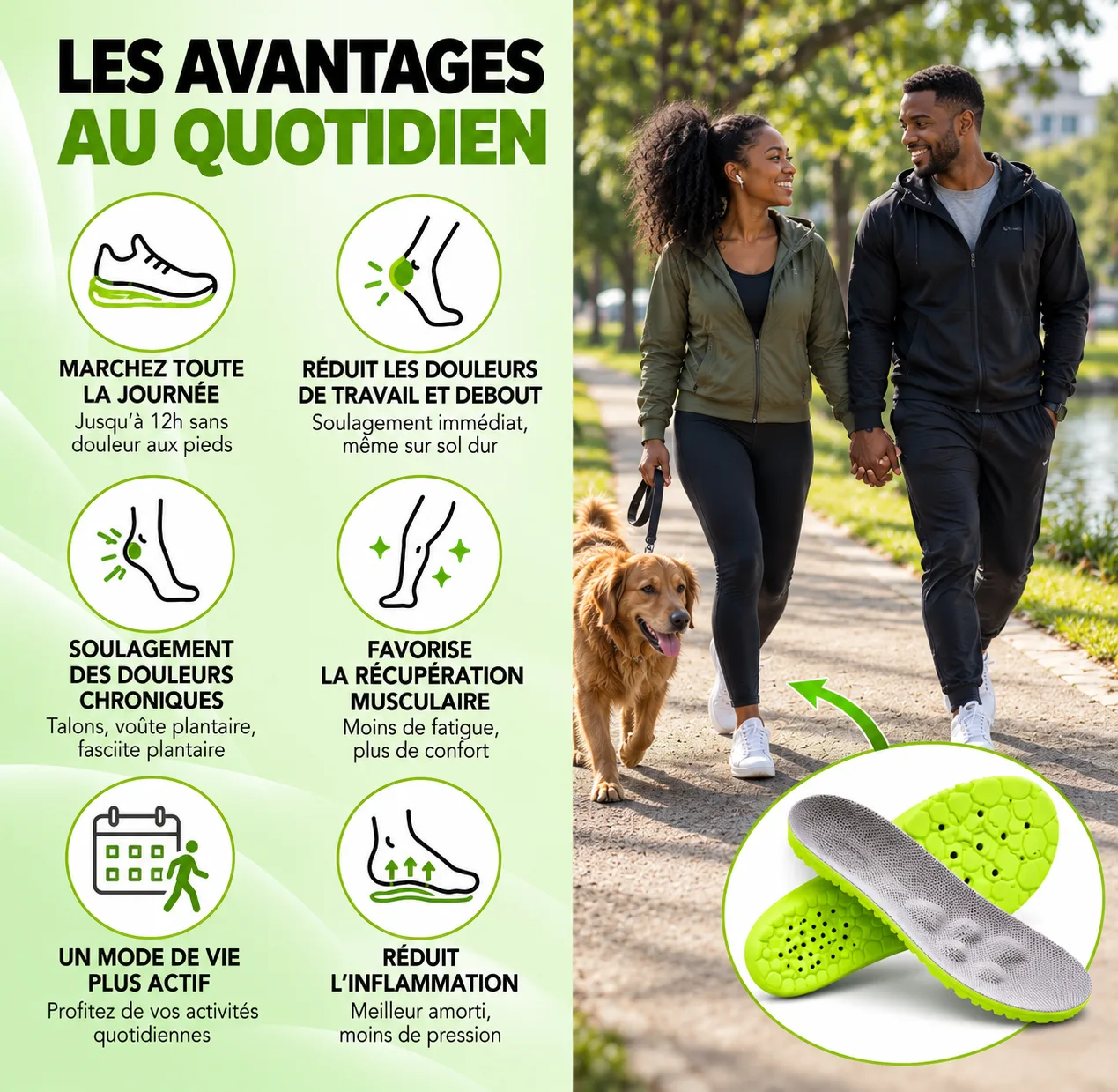 Semelles Confort & Posture +3,5 cm — Plus de soutien à chaque pas 2