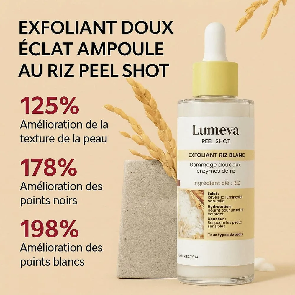 Peel Shot au Riz – Retrouvez une Peau Lisse, Nette et Lumineuse 9