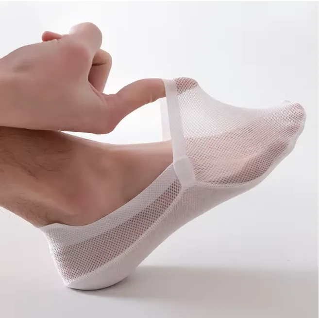 Chaussettes Invisibles Anti-Glisse Respirantes : 5 paires 2