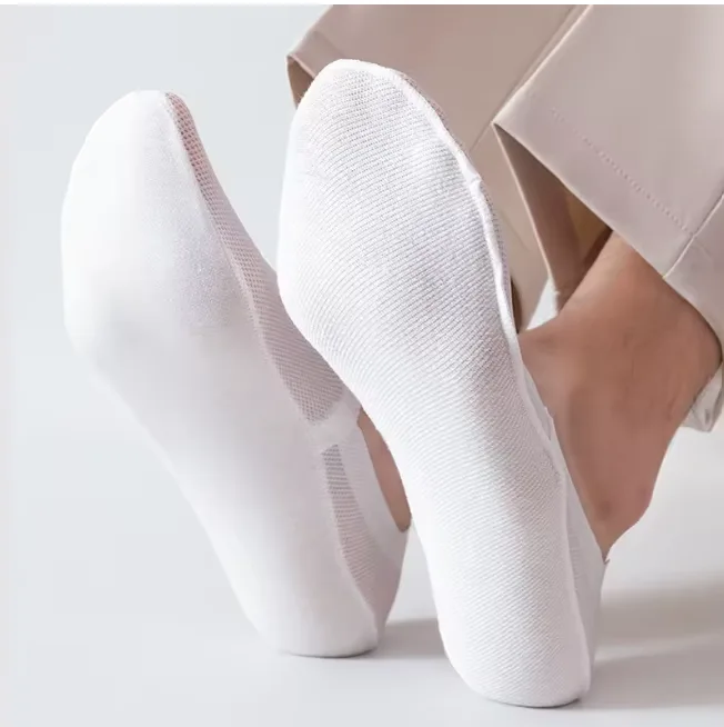 Chaussettes Invisibles Anti-Glisse Respirantes : 5 paires 3