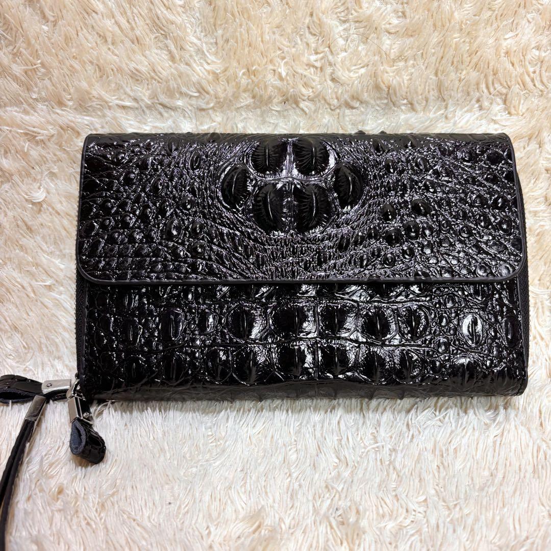 Sac en Cuir de Luxe Motif Crocodile - Élégance Prestige 3